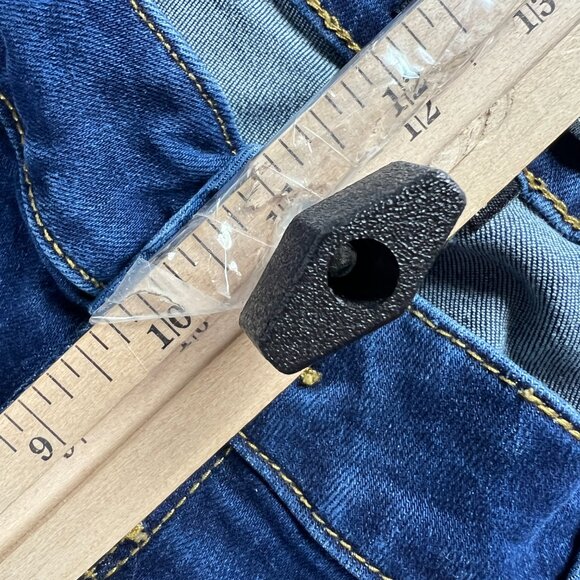 Judy Blue Jean Shorts Women's Plus 32* High Rise Blue Cuffed Denim Jorts Tag 1XL - Picture 15 of 16